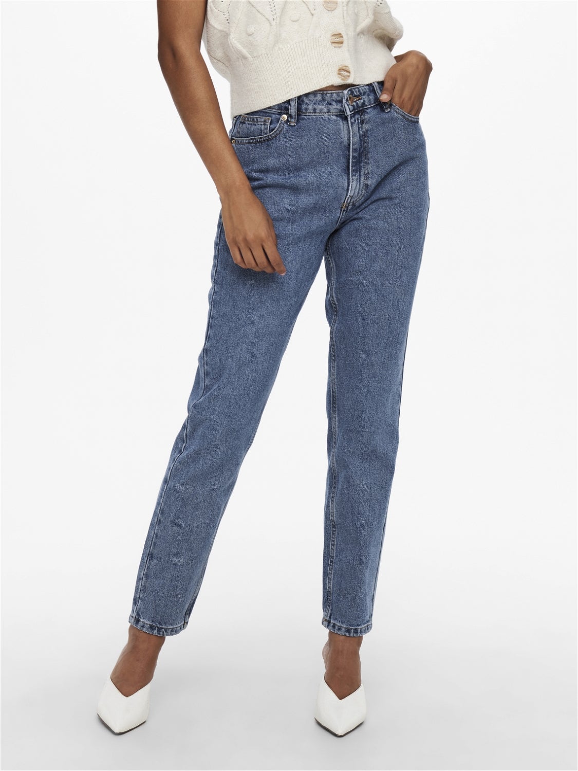 Mom high-waist jeans | MANGO
